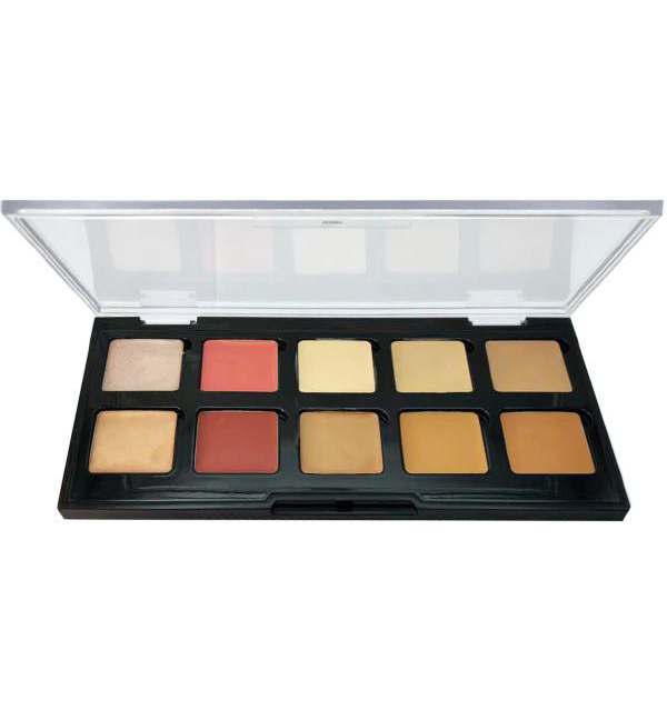 cream highlight contour blush